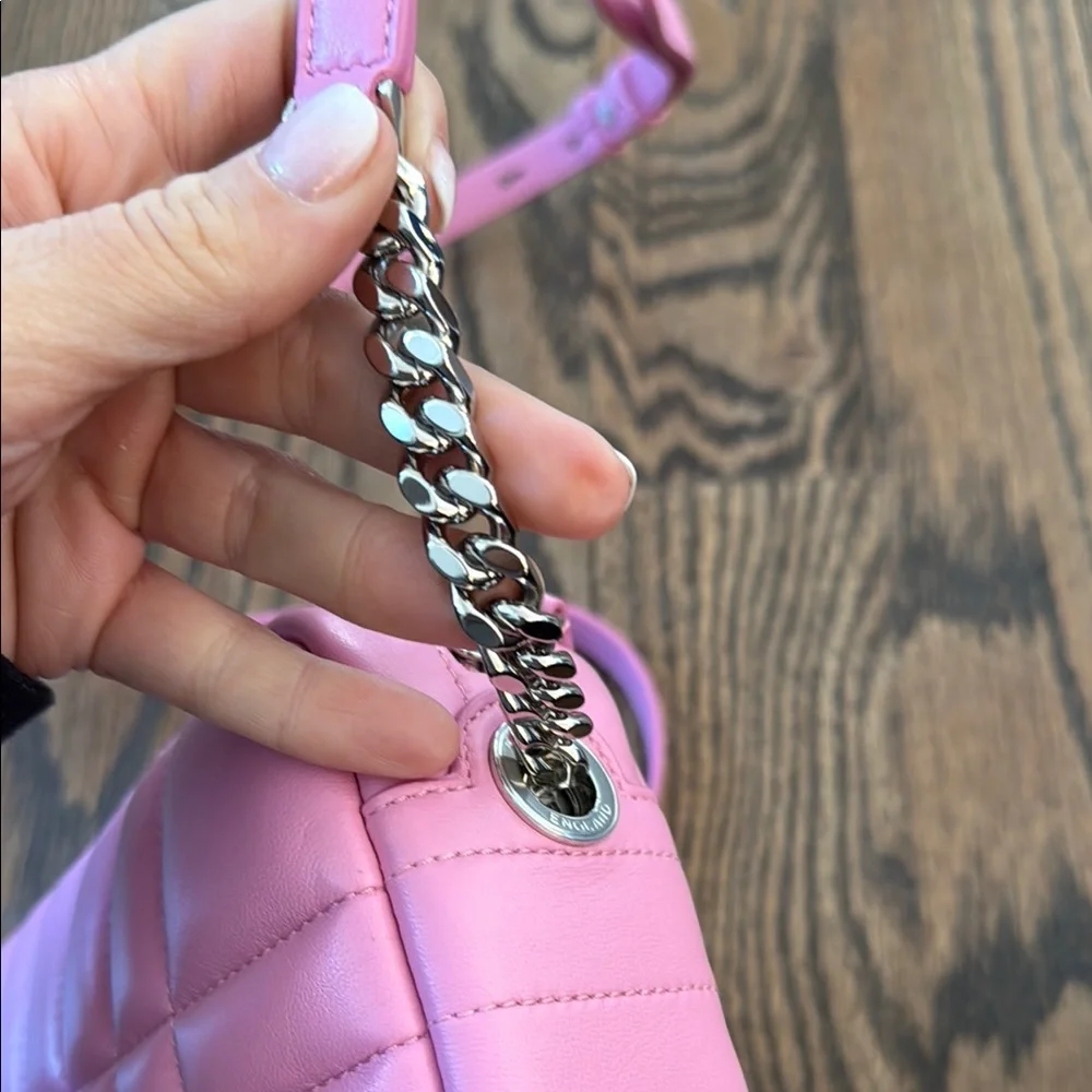 Burberry lambskin Quilted mini Lola camera Bag Primrose Pink - Picture 4 of 12